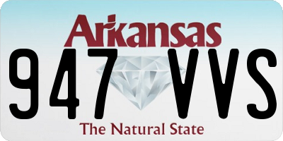AR license plate 947VVS