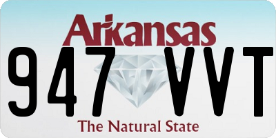 AR license plate 947VVT