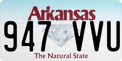 AR license plate 947VVU