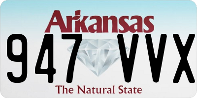 AR license plate 947VVX