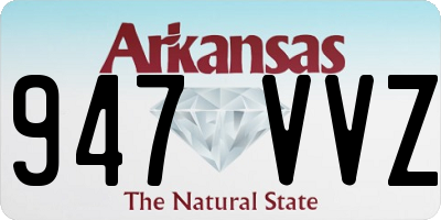 AR license plate 947VVZ