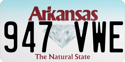AR license plate 947VWE