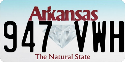 AR license plate 947VWH
