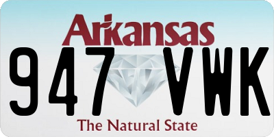 AR license plate 947VWK
