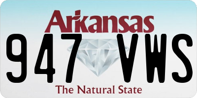 AR license plate 947VWS