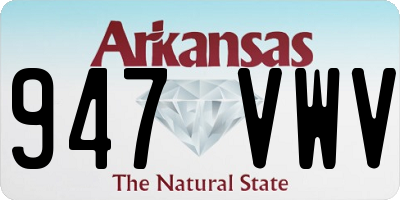 AR license plate 947VWV