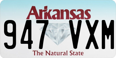 AR license plate 947VXM