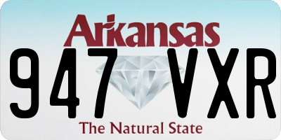 AR license plate 947VXR