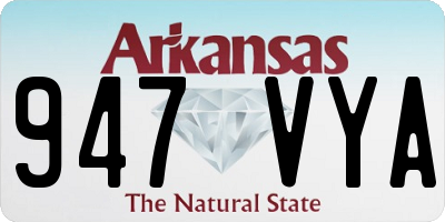 AR license plate 947VYA