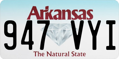 AR license plate 947VYI