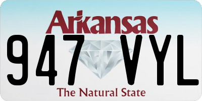 AR license plate 947VYL