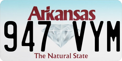 AR license plate 947VYM