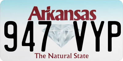 AR license plate 947VYP