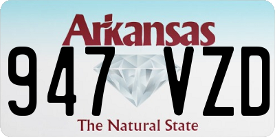 AR license plate 947VZD