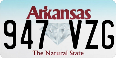AR license plate 947VZG