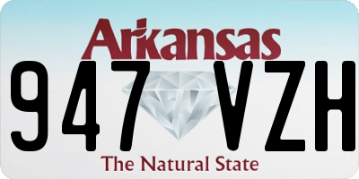 AR license plate 947VZH