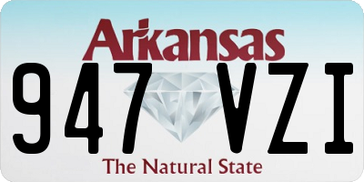 AR license plate 947VZI