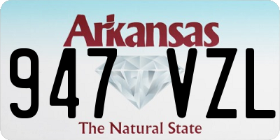 AR license plate 947VZL