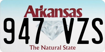 AR license plate 947VZS