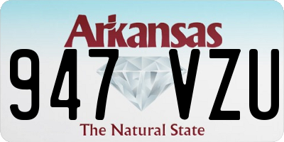 AR license plate 947VZU