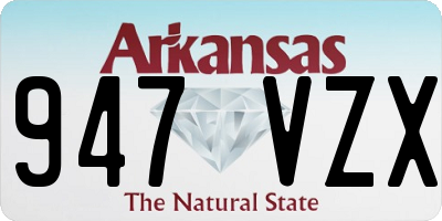 AR license plate 947VZX
