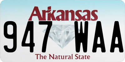 AR license plate 947WAA