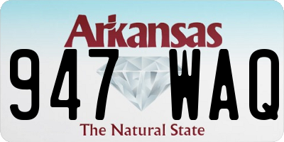AR license plate 947WAQ