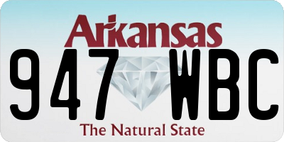 AR license plate 947WBC