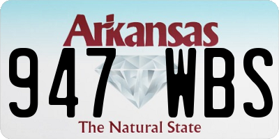 AR license plate 947WBS