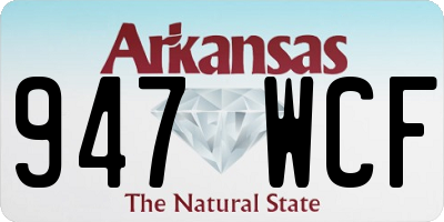 AR license plate 947WCF