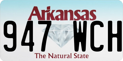 AR license plate 947WCH