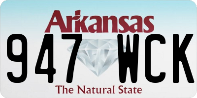 AR license plate 947WCK