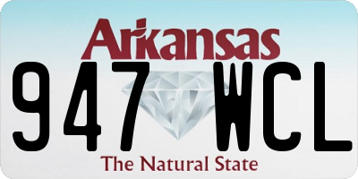 AR license plate 947WCL