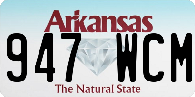 AR license plate 947WCM