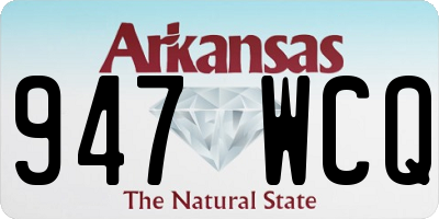 AR license plate 947WCQ