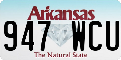 AR license plate 947WCU