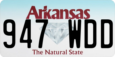 AR license plate 947WDD