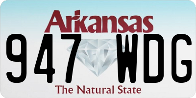 AR license plate 947WDG