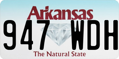 AR license plate 947WDH