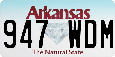 AR license plate 947WDM