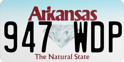 AR license plate 947WDP