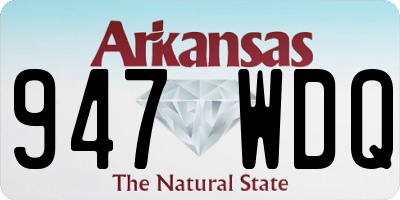 AR license plate 947WDQ