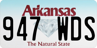 AR license plate 947WDS