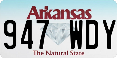 AR license plate 947WDY