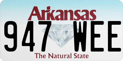 AR license plate 947WEE