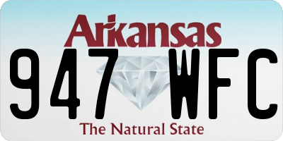 AR license plate 947WFC