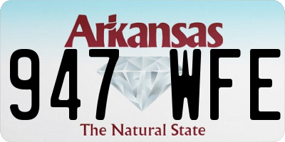AR license plate 947WFE