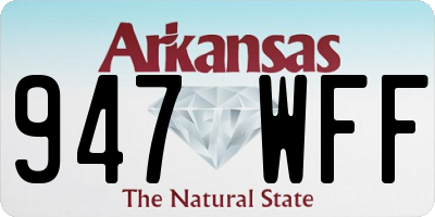 AR license plate 947WFF