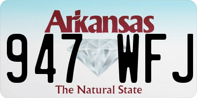 AR license plate 947WFJ