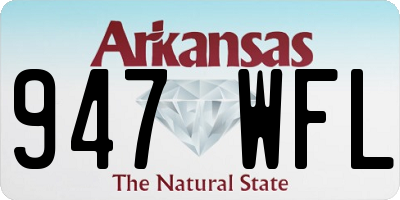 AR license plate 947WFL